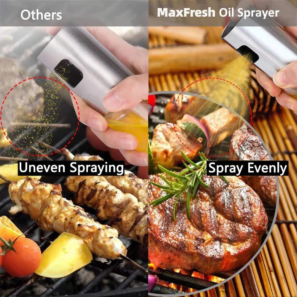 Barbecue Glass Mixing Condiment Bottle Vinegar Soy Sauce Spray Oiler Seasoning Condiment Bottle Kitchen Set Oil Dispenser