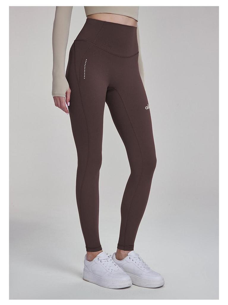 Alo Yoga Nude Feel Reflektierender Print Radsport Fitnesshose
