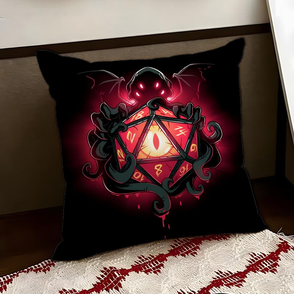 DDungeons  Dragons Game Cushion Cover Reversible Soft Durable Pillow Cover Home  Car MultiScene Use for Daily Comfort