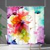 Shower Curtain Waterproof And Mildew-Proof 3D Digital Printing Plant Flower Plant Shower Curtain Bathroom Partition