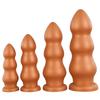 Oversized Silicone Triple Bead Tower Shaped Anal Plug Female Sm Erotic Toys Vestibular Dilator Adult Masturbation Supplies