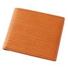 [Kipris] Rejuto Bi-fold Wallet with Coin Purse, Leather, Orange 8761