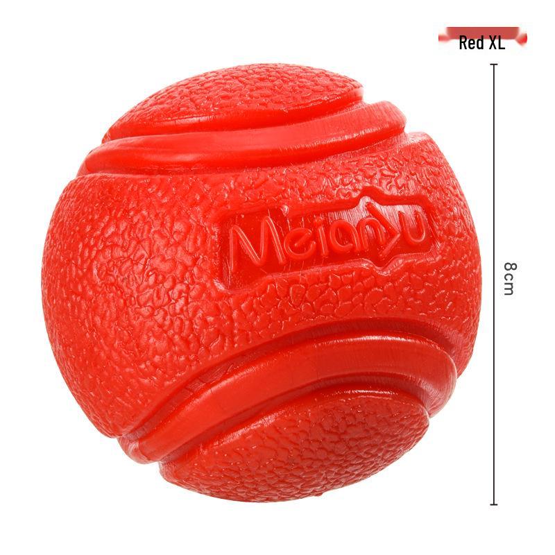 Meianju Dog Chew Ball: Durable Rubber Toy for Fetching and Biting