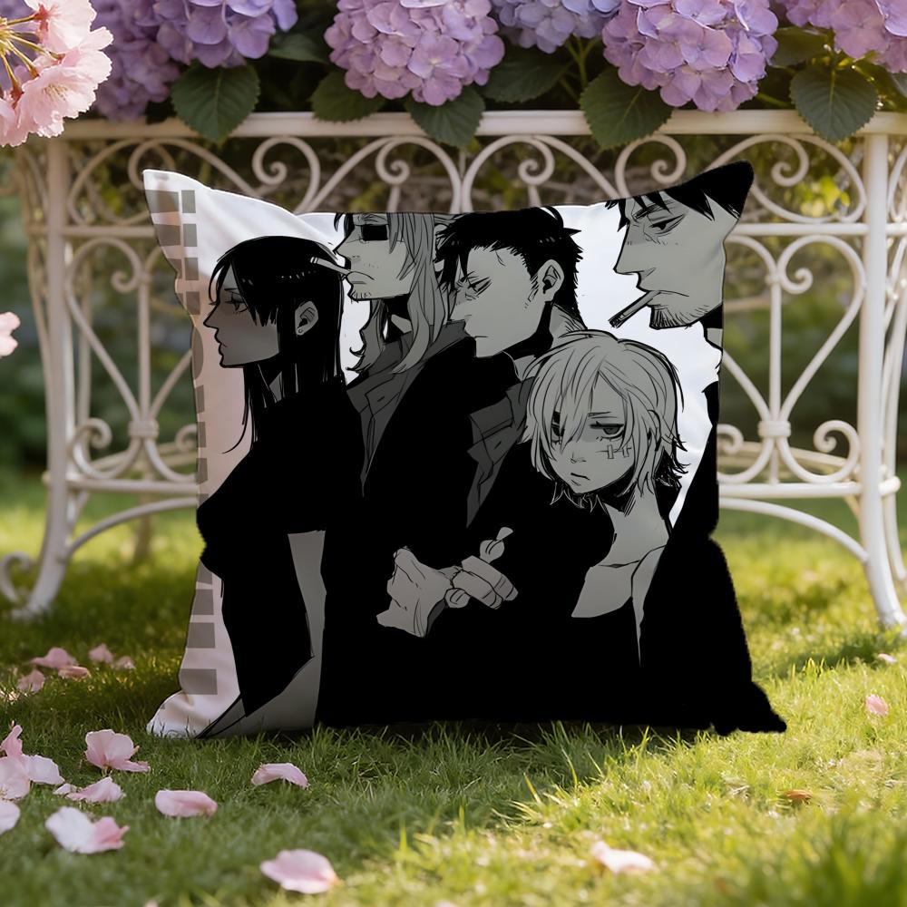 Anime G-GANGSTA Cushion Cover Home & Car Dual-Scene Pillow Cover: Reversible for Premium Comfort