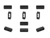 TenCloud 10 Pack Replacement Black Silicone Safety Band Holder Keeper