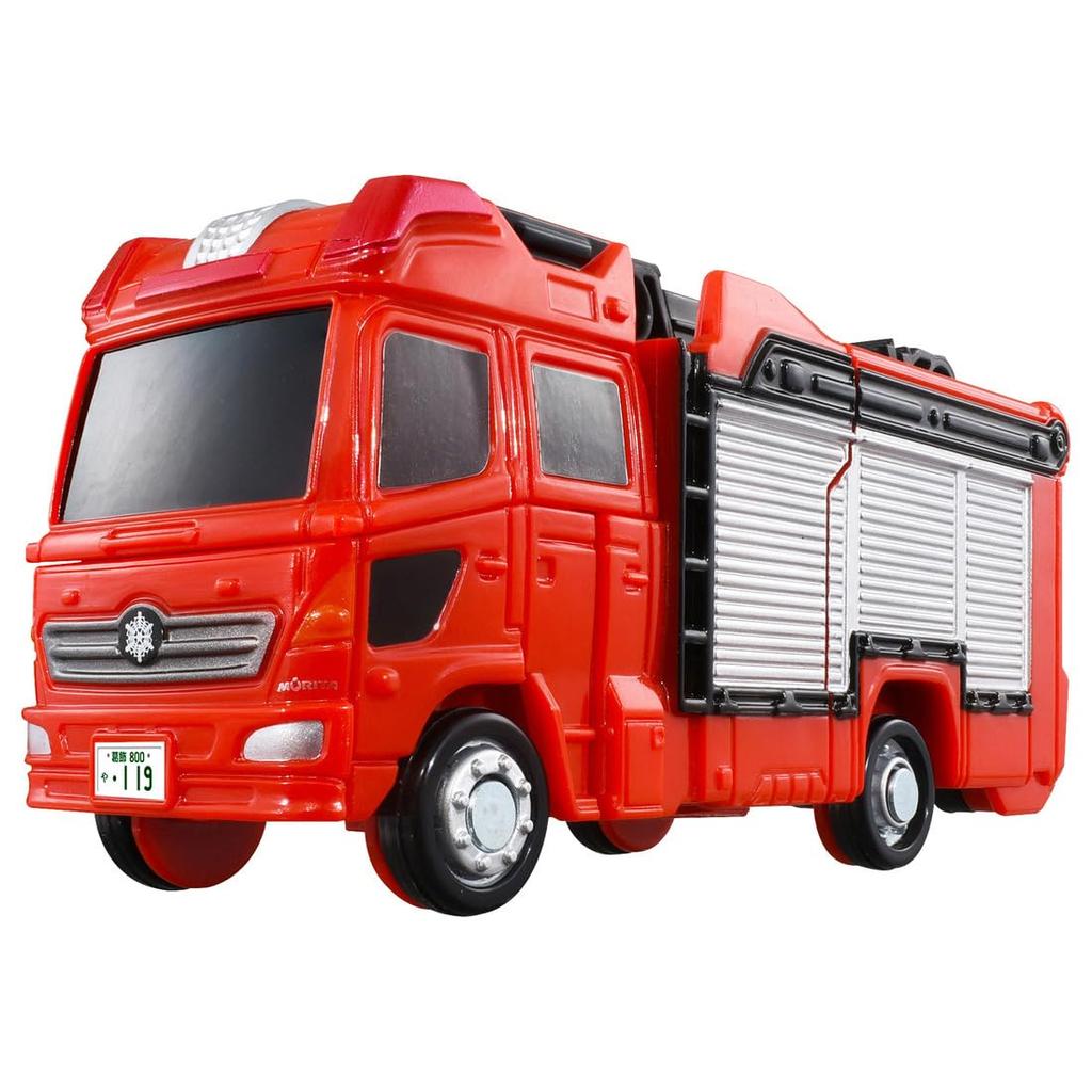 TAKARA TOMY Tomica Job Laborer TJB02 Fire Braver Morita Multipurpose Fire Pump Vehicle MVF Mini Car Toy for ages 3 and up