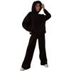 Neues Frühling Herbst Lässiges Loungewear Set Locker Langarm Weitbeinige Hose 2-teiliges Outfit Bequem Elegant Damenmode