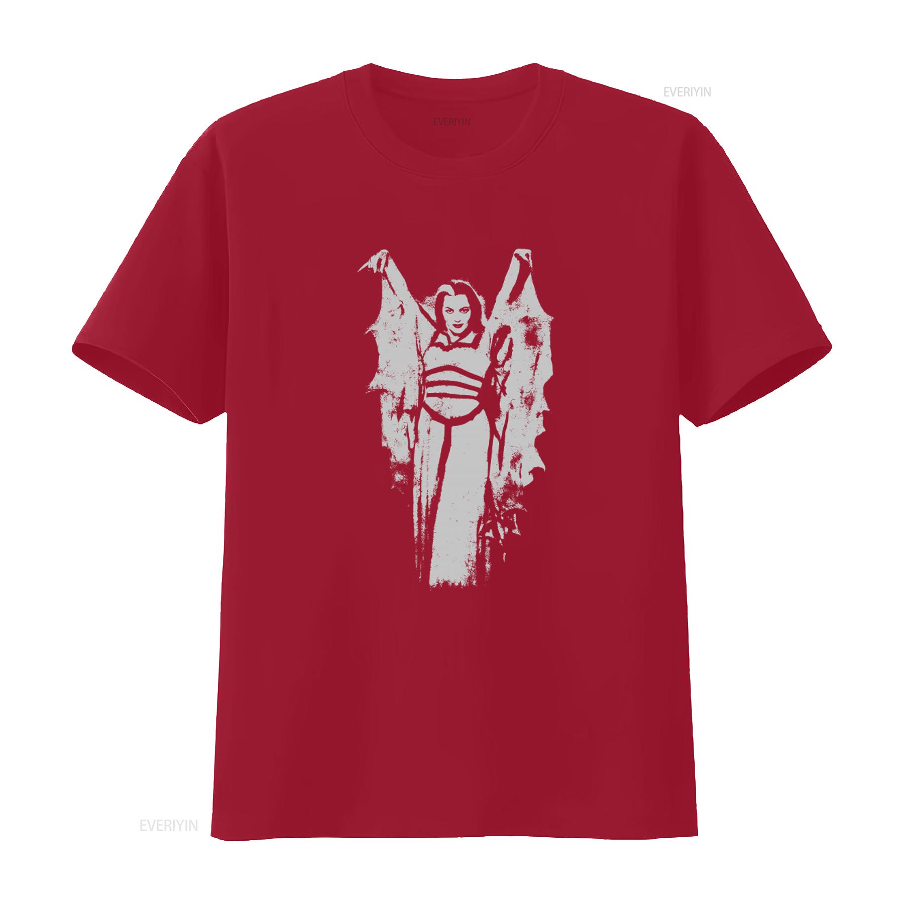 

Authentic THE MUNSTERS Tv Show Munster Lily Bat Wing T Shirt for Men S M L XL 2XL NEW vintage Washed streetwear S
