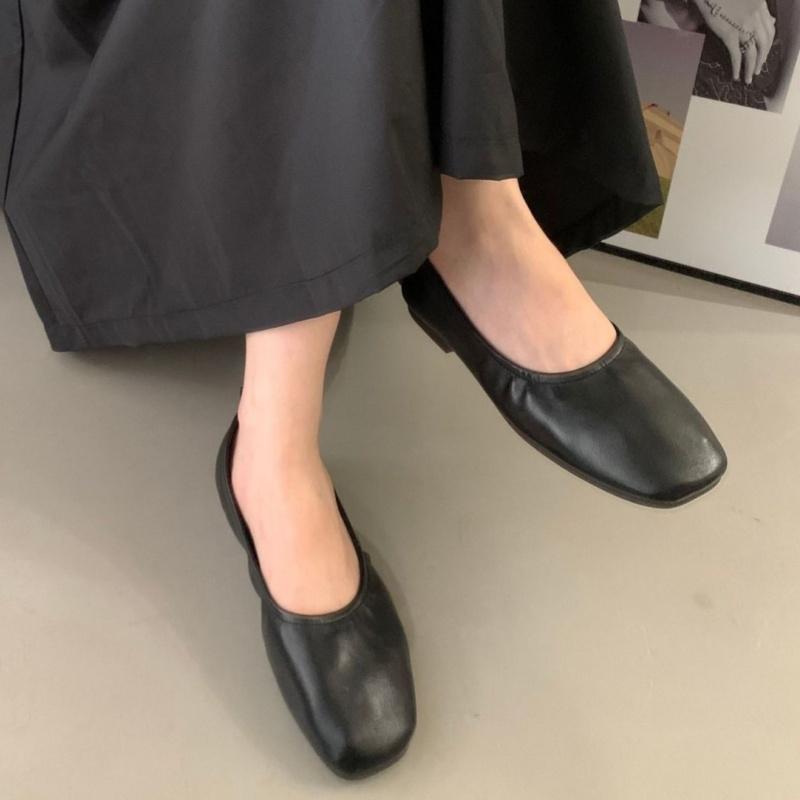 Fashion Soft Shoes Women Flats Spring Shallow Mouth Slip-on Round Toe Casual Female Sneakers Dress New Dress Comfortable Women Flat Shoe