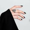 Mask Ring for Men and Women, Retro Cultural and Creative Ethnic Style, Domineering Opening, Adjustable