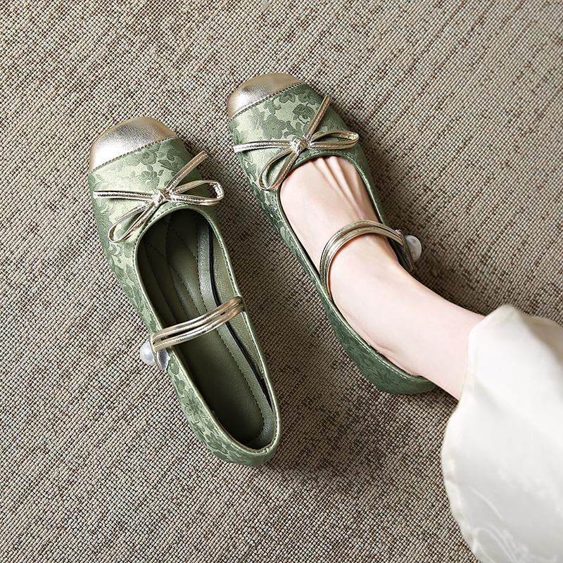 New Multi-functional Women's Mary Jane Shoes Fashion Elegant Light Arch Thick Heels Comfortable Embroidery Classic