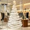 Lighted Christmas Wall Decoration DIY Tree Decor Kit, Hanging Fabric Ornament Set Holiday Backdrop for Window Wall, Handmade Craft with LED