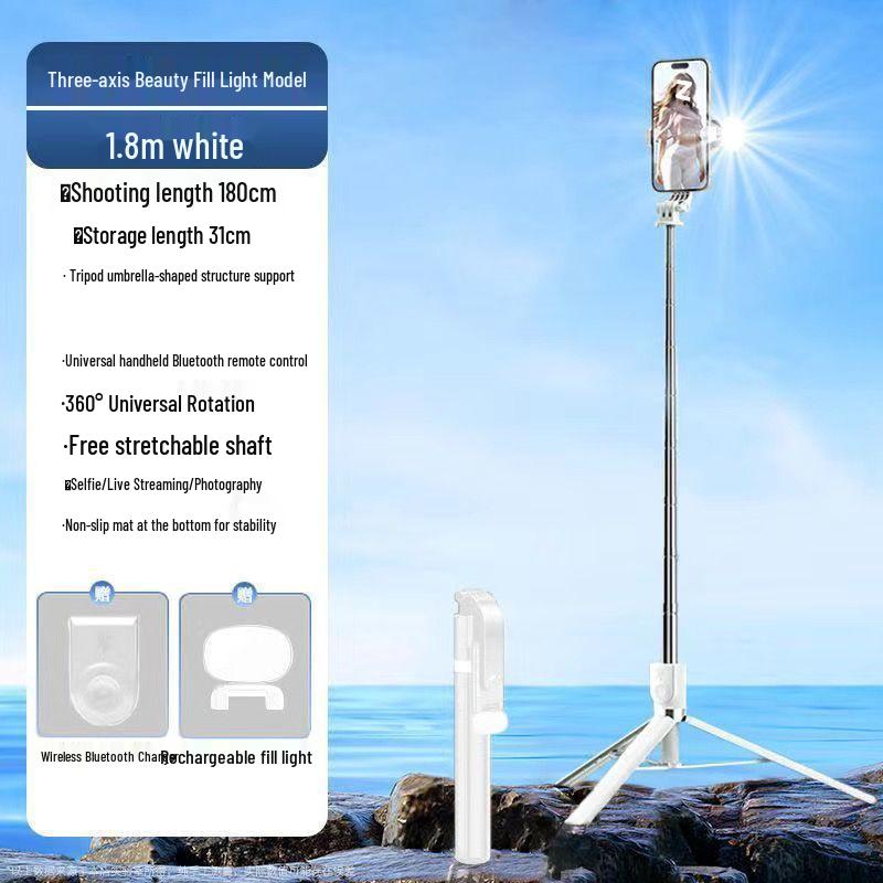 Bluetooth Selfie Stick Tripod: Portable, Multifunctional Phone Holder