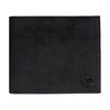 New Billfold Wallet Polished Pebble Texture Cow Leather Wallet Mini Men's Black CC136-BLK