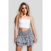 2023 Hot Selling Womens Sexy Skirt Pleated Ruffle Printed Fashion Vintage Skirt For Ladies Vestido De Mujer Medio