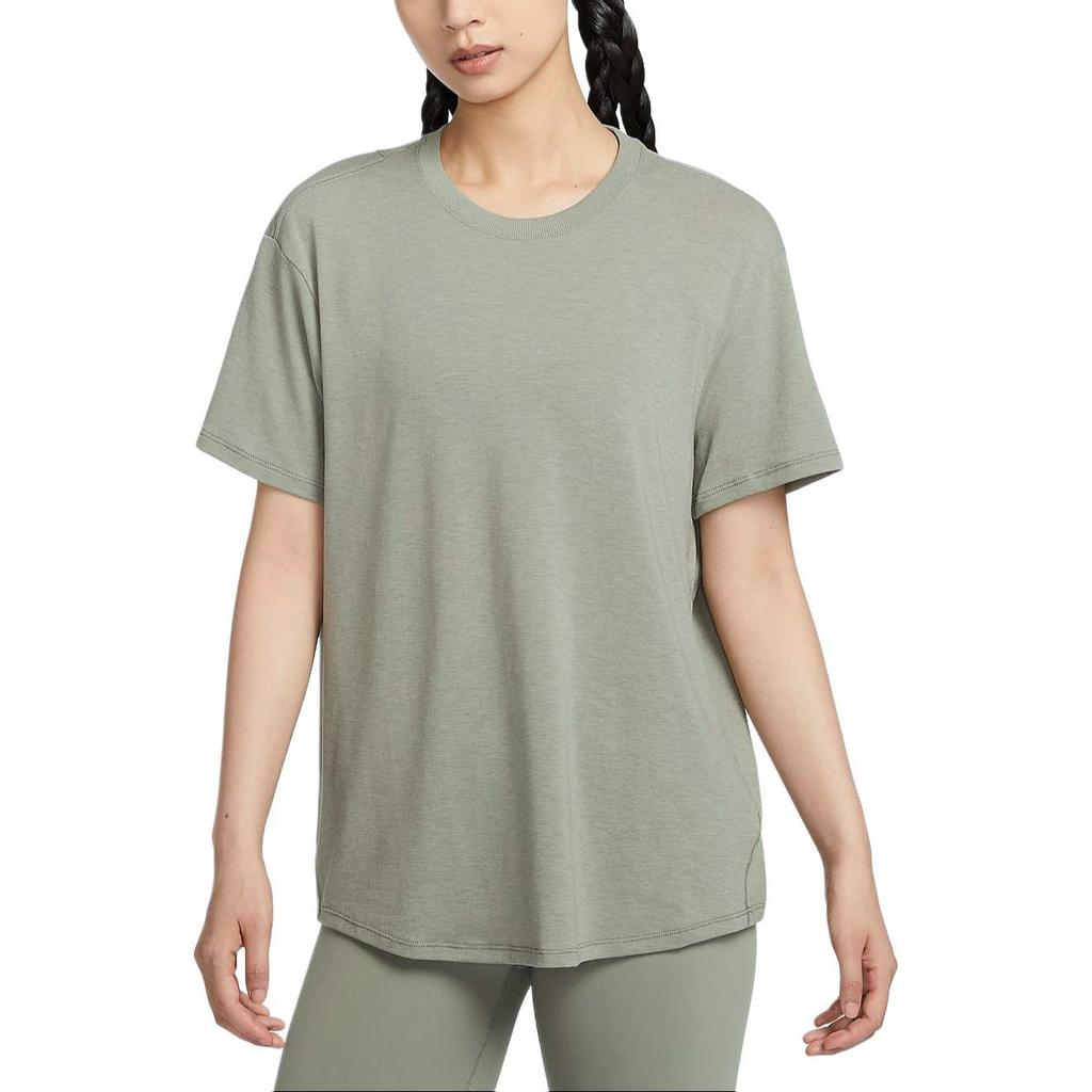 Nike T Shirt Women's Light Army Green/Black FN2815-320