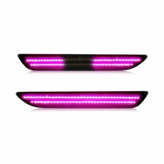 2PCS Dynamic Bumper Rear LED Side Marker Lights Lamps For 2015- Ford Mustang