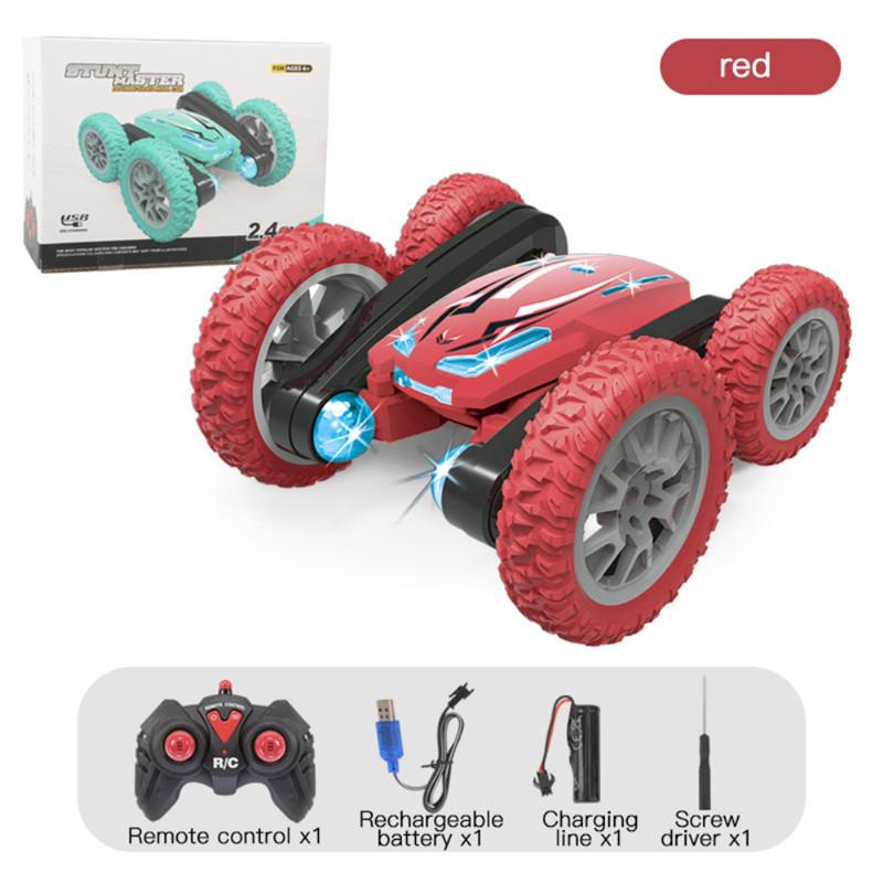 2.4G 4CH Stunt Drift Deformation Buggy Car Twisting Off-Road Vehicle Light Music Drift Dancing Side Driving RC Toy Gift for Kids