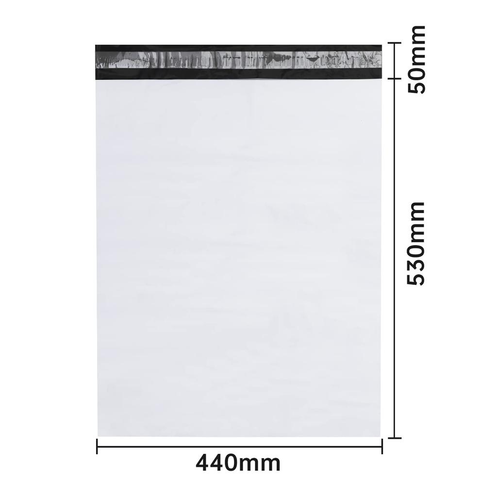 KAMMAK Plastik-Liefertasche Extra Groß Packbreite Tiefe Deckelstärke 80 der Liefertasche mit Starkem Klebeverschluss Große Verpackung Verpackung Groß Glatt