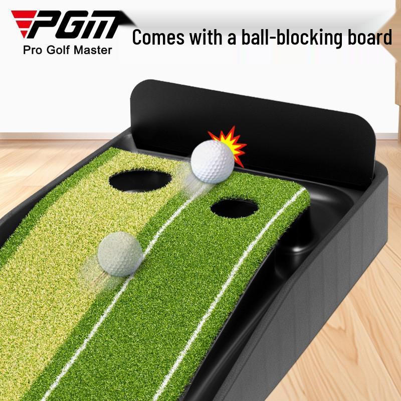 PGM Golf Putter Practice Lawn Mat - Home Training Set 2.5m Practice Mat + Putter + Ball