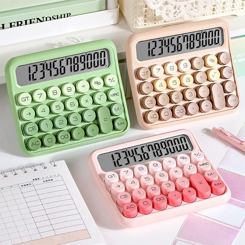 Silent Students Calculator Mechanical Keyboard Math Calculator For Home Office