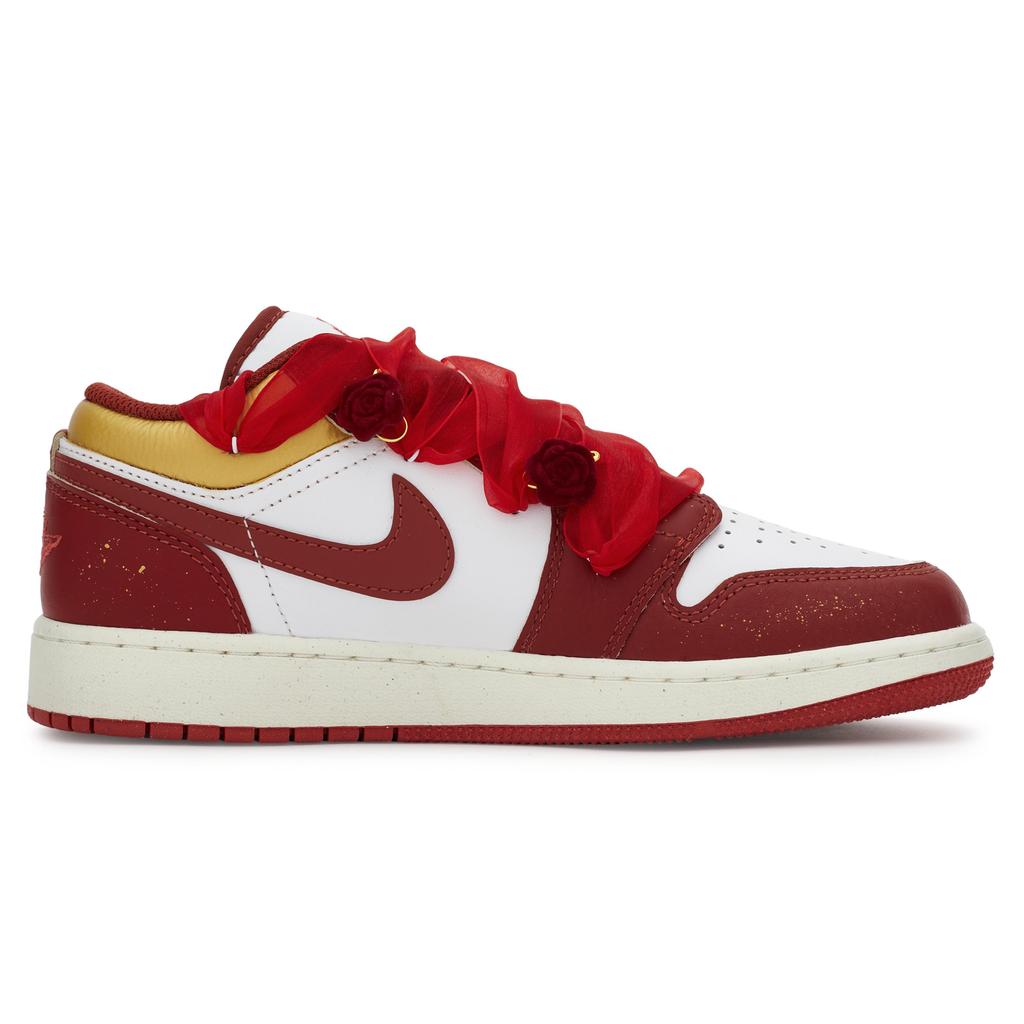 Jordan Air Jordan 1 Vintage Basketball Shoes Men's Low Top White/Gold FJ3459-160(Team80-)