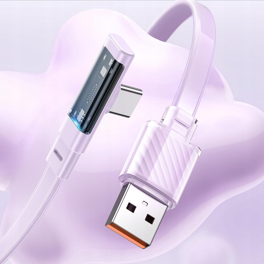Usb-C Cable, Angular, Powerful, Superfast, Mcdodo, 100W, 1.2M, Purple
