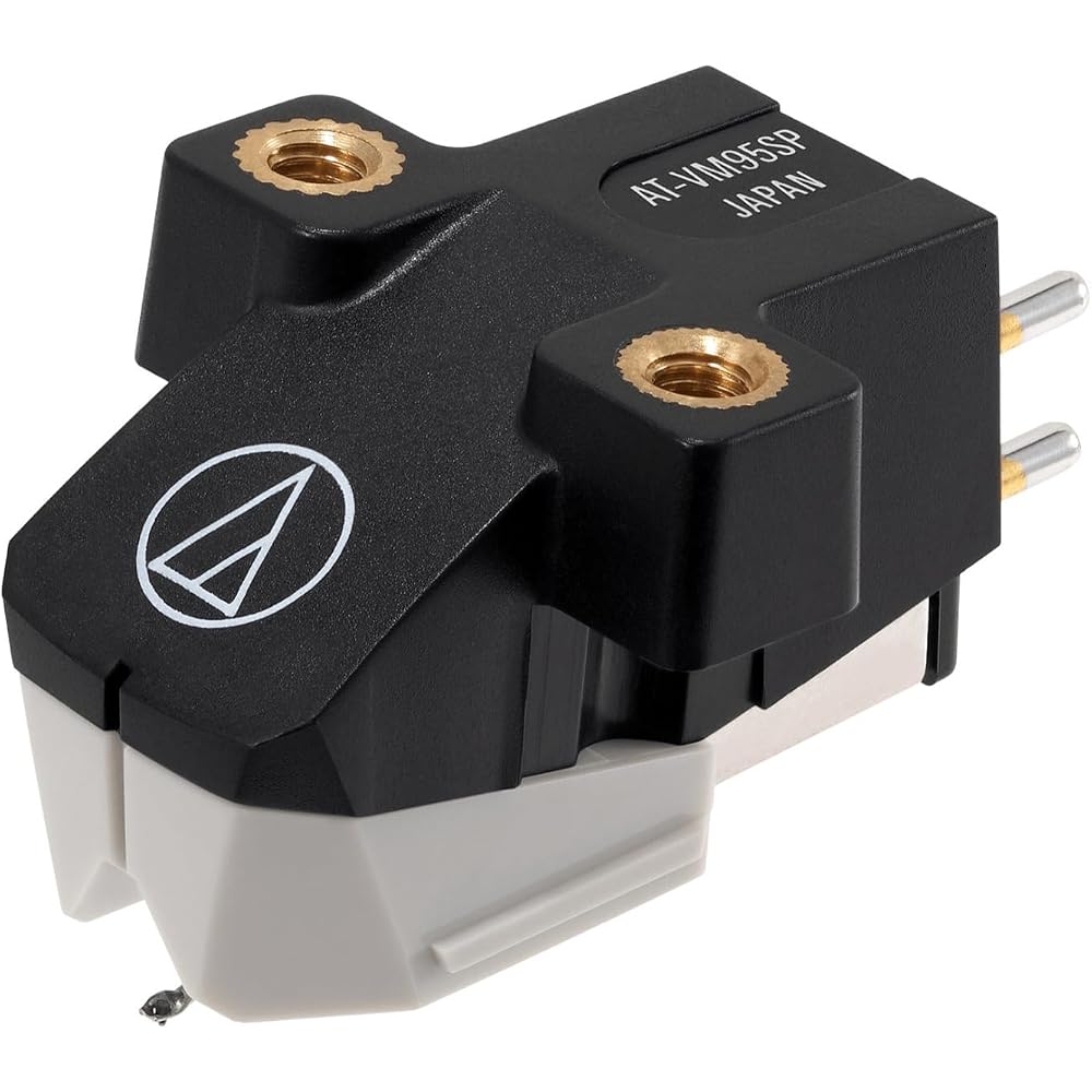 Audio-Technica AT-VM95SP/H Turntable Head Shell/Cartridge Combo Kit, Gray