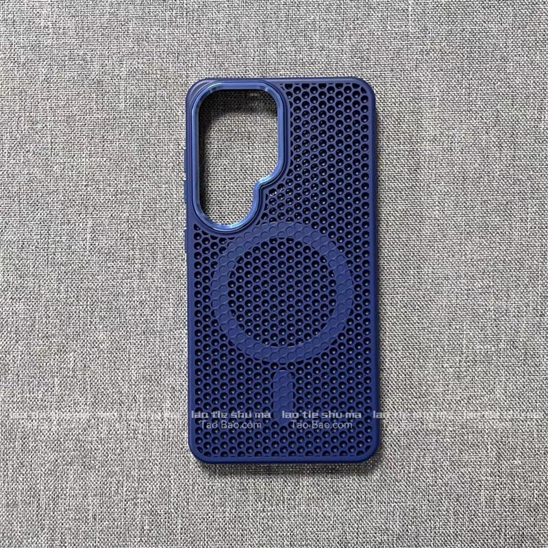 Case For Samsung Galaxy A57 A56 A55 A54 A37 A35 A27 A26 A17 A16 5G For MagSafe Magnetic Cooling Honeyb Mesh Protective Cover