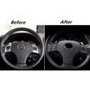 2Pcs Carbon Fiber Steering Wheel Button Cover Trim For Lexus IS250 IS350 2006-12