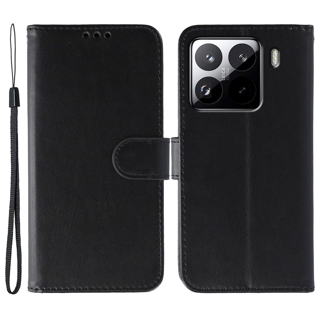 For Xiaomi 15 Pro Cases PU Leather Flip Wallet Phone Cover with Strap