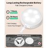 Puck Lights with Remote, Rechargeable White&13 RGB Colors Tap Lights, 6Pack | Under Cabinet Lights with Dimmer and Timer, LED Stick on Lights for