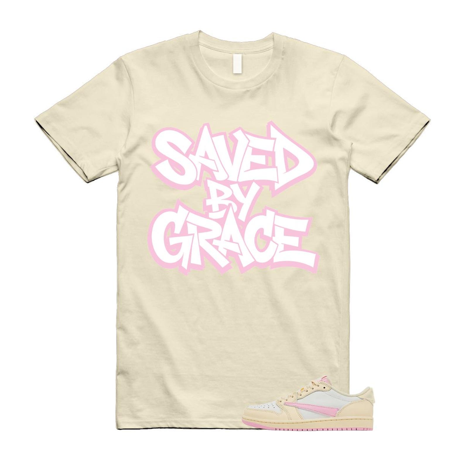 1 Нежно-розовая муслиновая футболка Travis Sail Retro Low OG SP Сочетается с GRACE S
