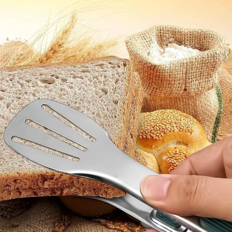 Stainless Steel Food Tongs Non-Slip Meat Salad Bread Serving Clip Barbecue Grill Buffet Clamp Cooking Tools Kitchen Accessories