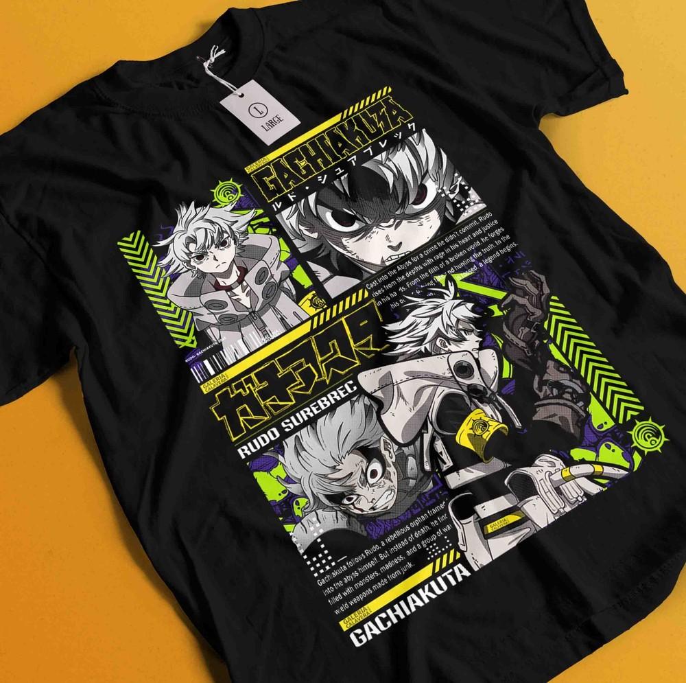 

Gachiakuta Том Футболка Японский Танкобон Хоррор Манга Аниме Подарочная Футболка Все Размеры L