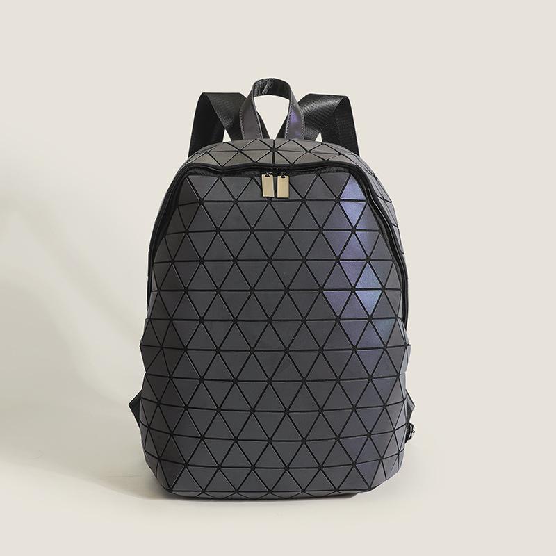 

Новый Модный Мужской и Женский Цветной Светящийся Рюкзак ПУ Фэнтези Рюкзак Модный Геометрический Бриллиантовый Рюкзак