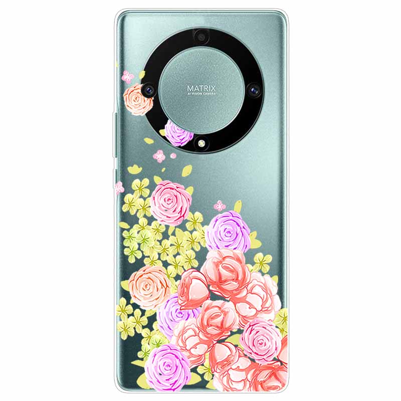 Custodia per Honor Magic6 Lite 5G Trasparente TPU Silicone Funda Capa per Honor Magic 6 Lite Coperture Morbide Magic6Lite Trasparenti Coques borsa