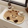 Cartoon Quick-Dry Diatom Draining Mat - Water Absorbent, Wear-Resistant, Anti-Slip Kitchen Counter Mat