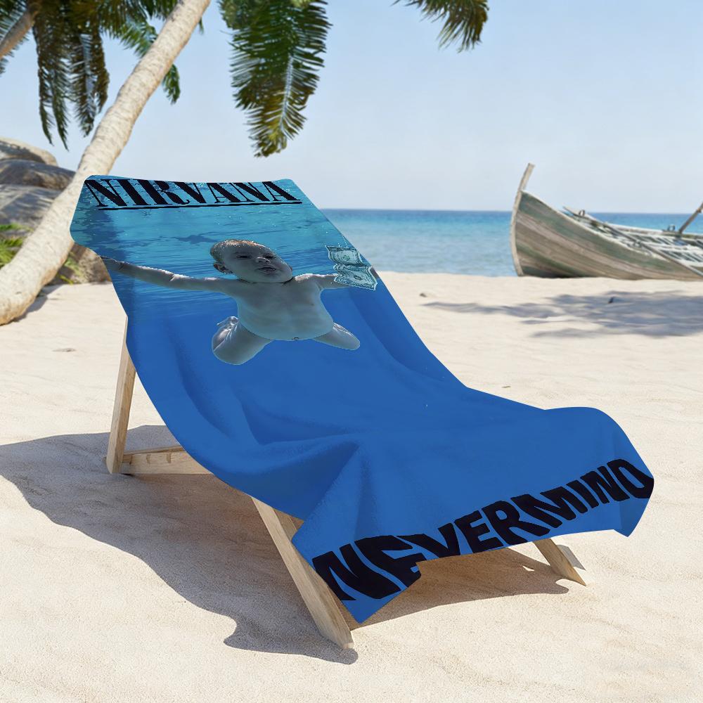 Telo Sportivo N-Nirvana-S Asciugatura Rapida Attrezzatura da Viaggio Campeggio Resistente alla Sabbia Morbido Leggero Grande Telo da Spiaggia