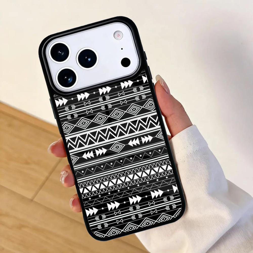 Tribal Aztec Geometric Colour Phone Case For Apple iPhone 17 Air 16 Pro Max 15 Pro Max 14 13 12 11 Mini Back Cover