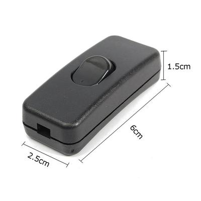 Schwarze EIN/AUS Tischlampenschalter 110-250V Zubehör Kabel