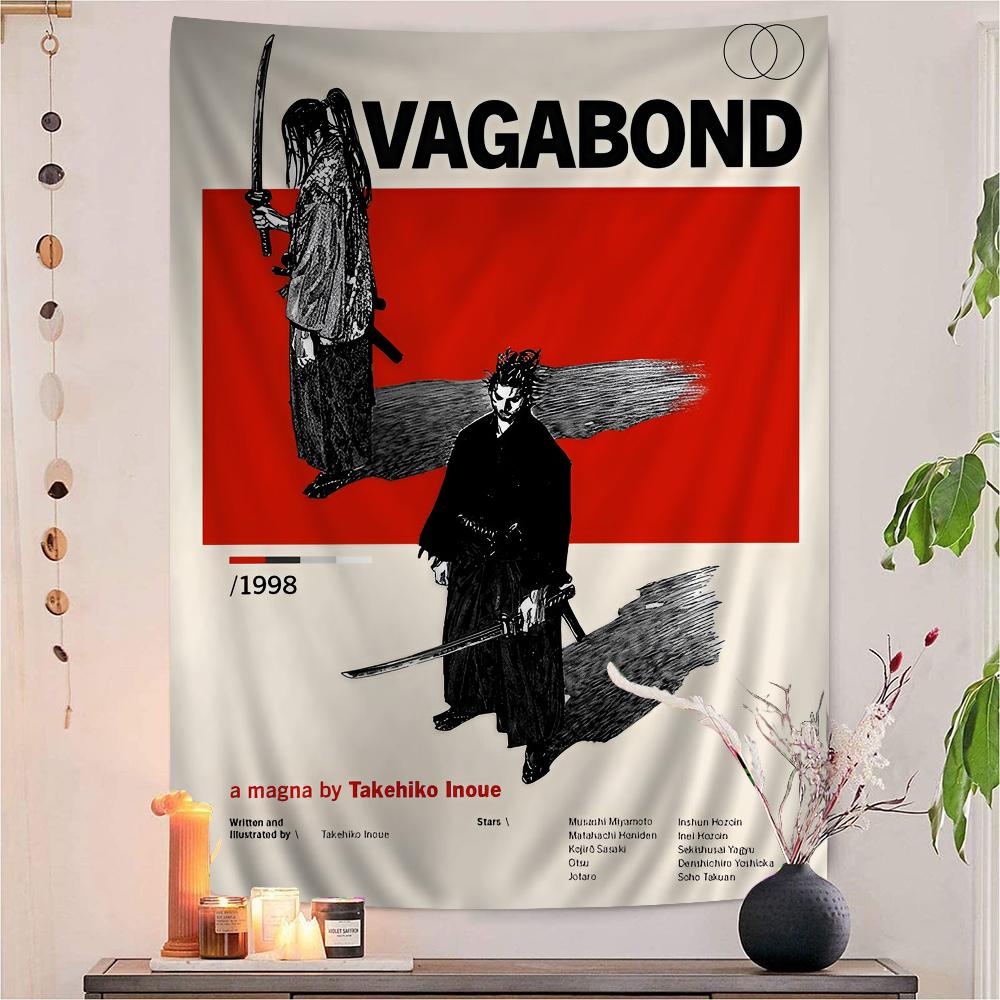 

Vagabond Manga Chart Tapestry Art Science Fiction Room Home Decor Cheap Hippie Wall Hanging 74x94cm(29x37in)