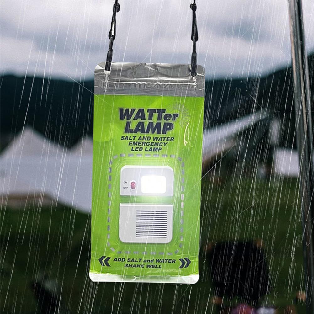 LED Outdoor Camping Lamp Waterproof Portable Salt Water Emergency Lamp Travel Supplies for Night Fishing Equipment