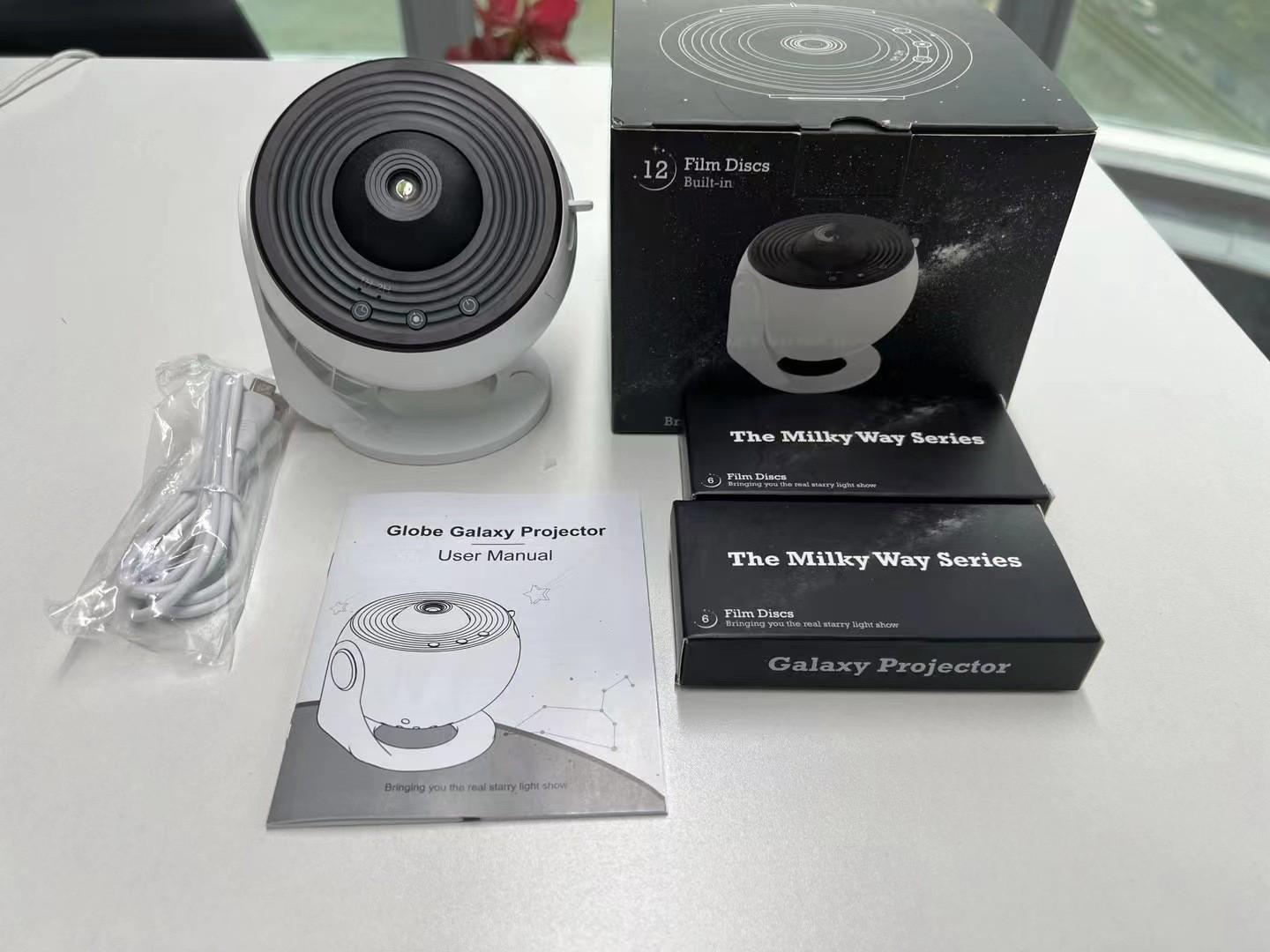 

13 в 1 звездный проектор, ночник, проектор галактики, проектор звездного неба, вращающийся на 360°, лампа-планетарий для детской спальни, декор USB Plug белый