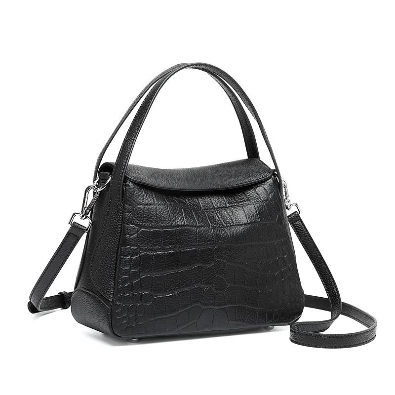 Light Luxury Genuine Leather Women's Bag 2025 New Fashion Autumn Winter Niche Crossbody Bag Women's High-End Handbag