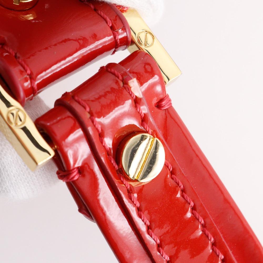 Tory Burch Logo-Tasche mit Lochmuster Rotes Emaille Damen Gebraucht