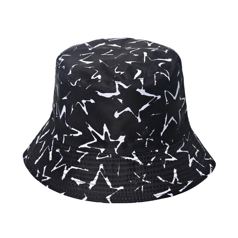 Unisex Flower Smiley Face Print Fisherman Cap Sun Hat New Summer Style
