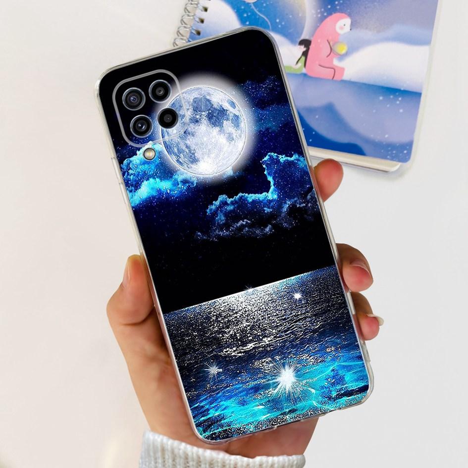 For Samsung Galaxy M32 Case SM-M325F Cover Popular Flower Clear Silicone Soft TPU Funda For Samsung M32 4G M 32 GalaxyM32 Bumper