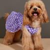Dog Dress Cute Lightweight Fashionable Dots Print Button Design Pet Clothes for Puppy Cat