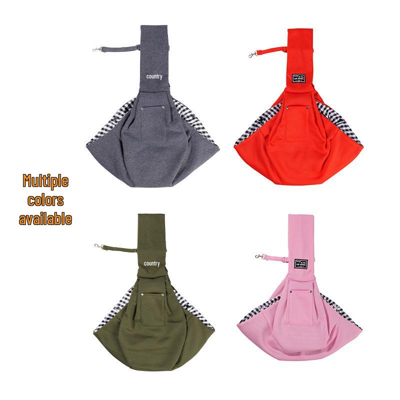 Foldable Portable Solid Color Pet Shoulder Bag for Small Dogs